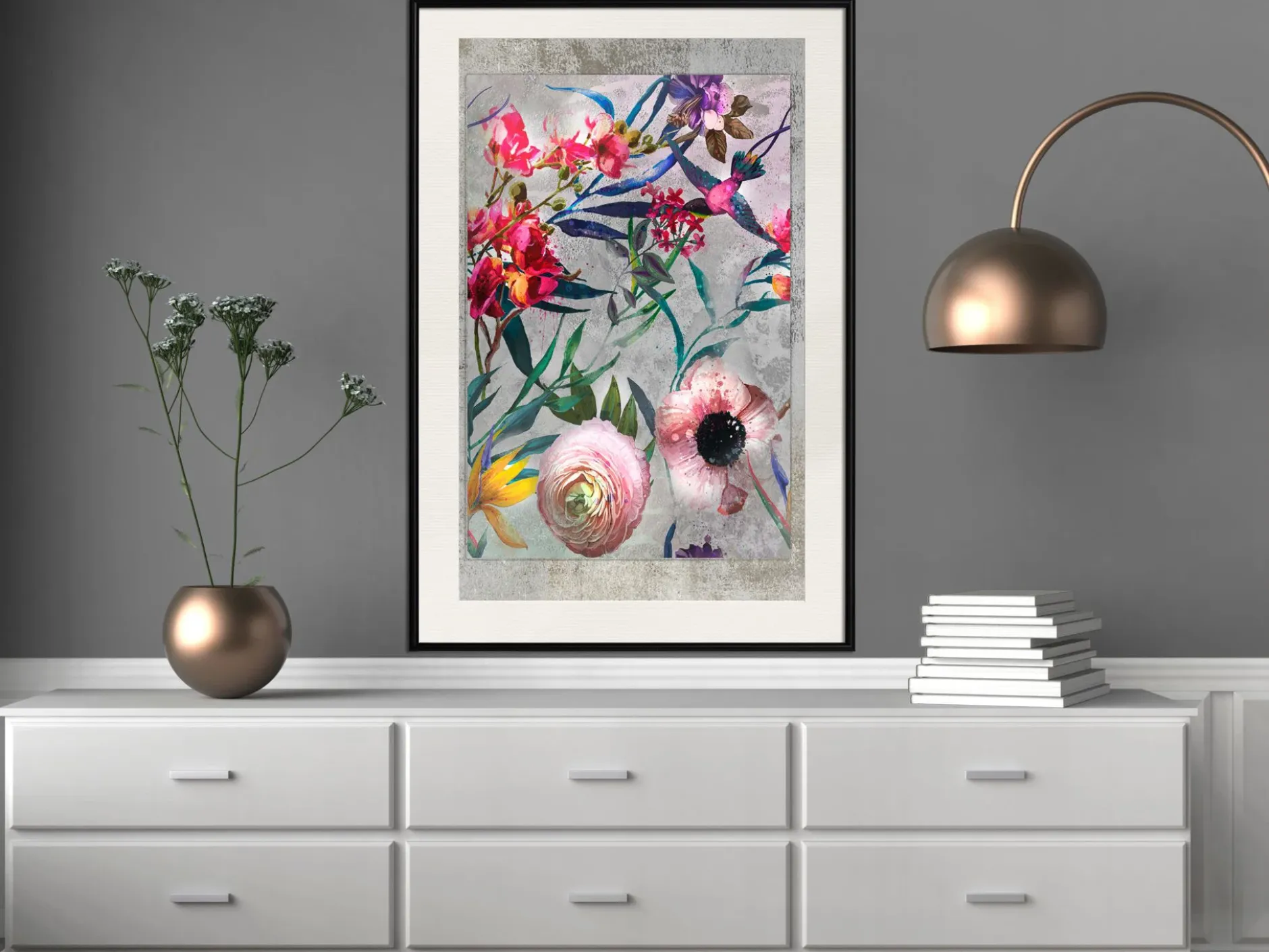 Poster 'Rustic Flowers'