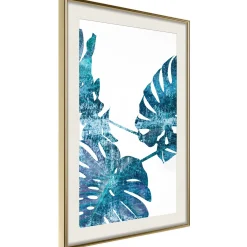 Poster 'Sapphire Monstera'