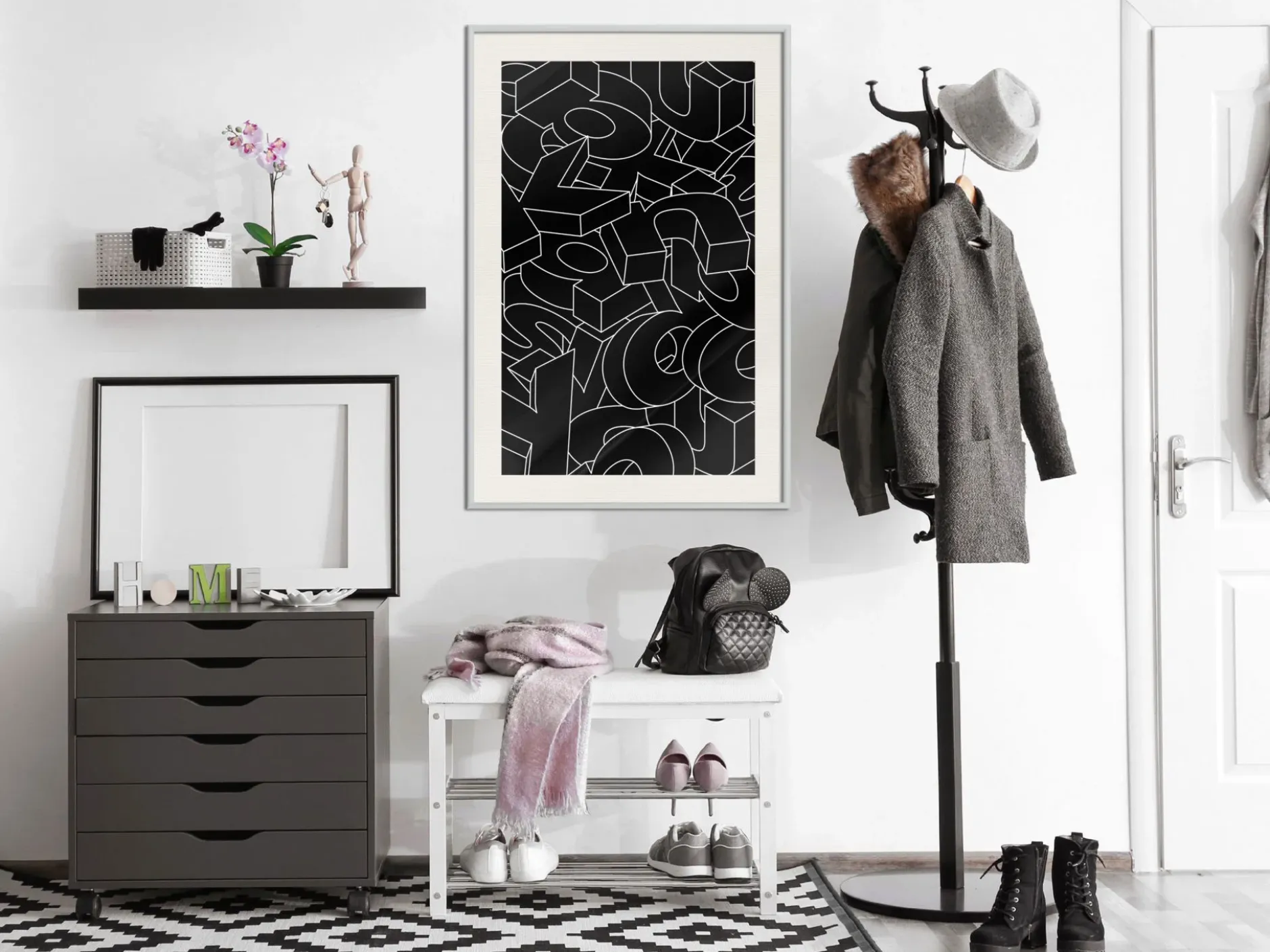 Poster 'Scattered Letters'