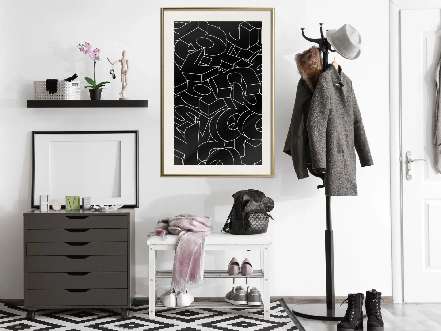 Poster 'Scattered Letters'