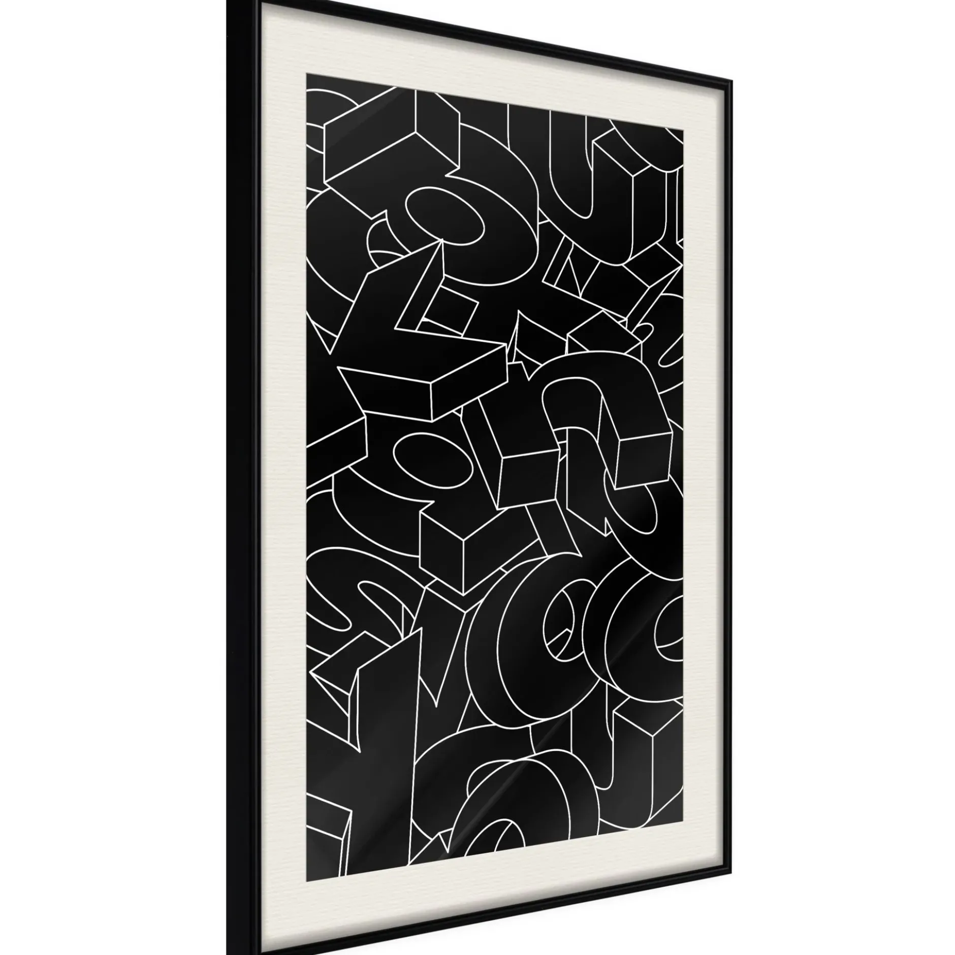 Poster 'Scattered Letters'