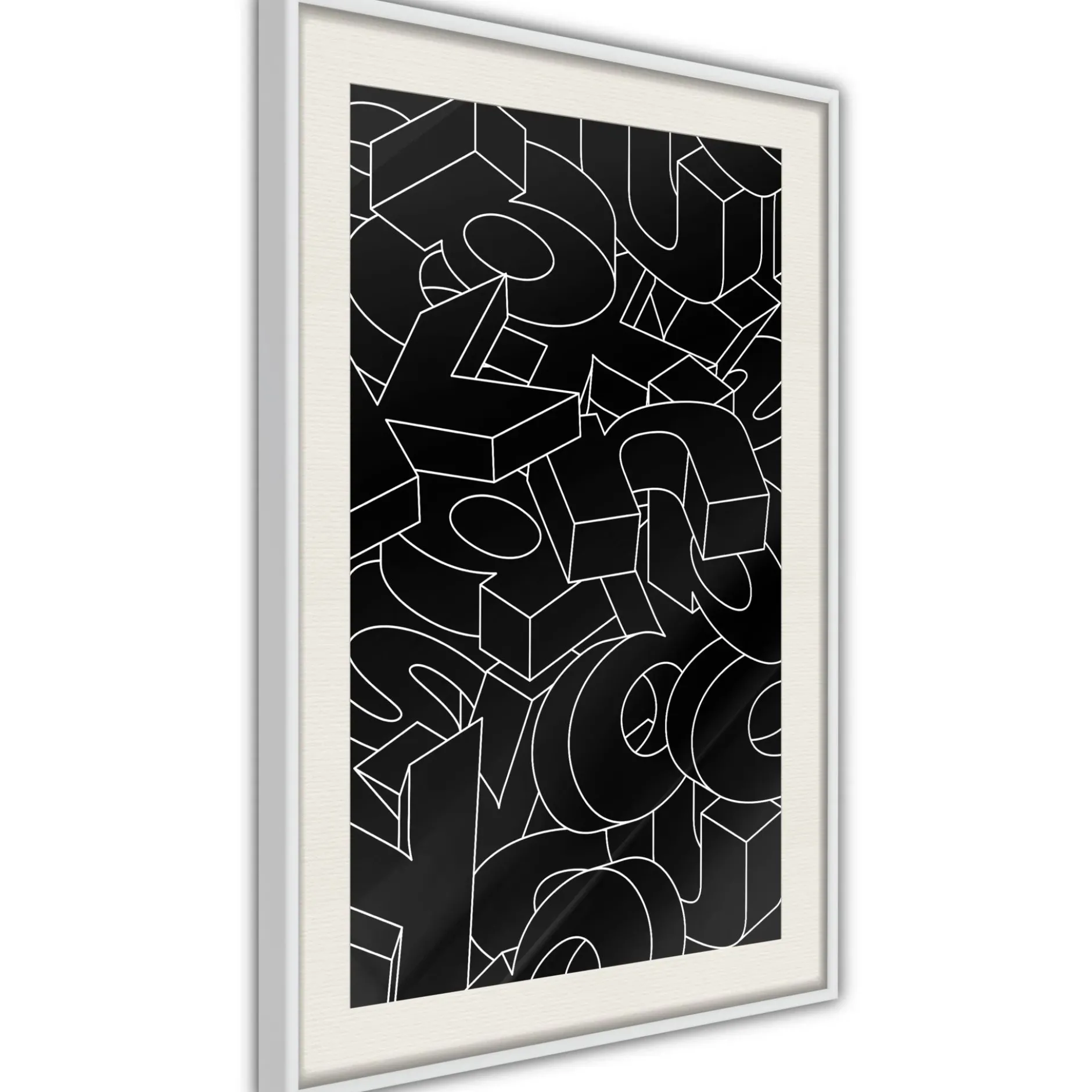 Poster 'Scattered Letters'