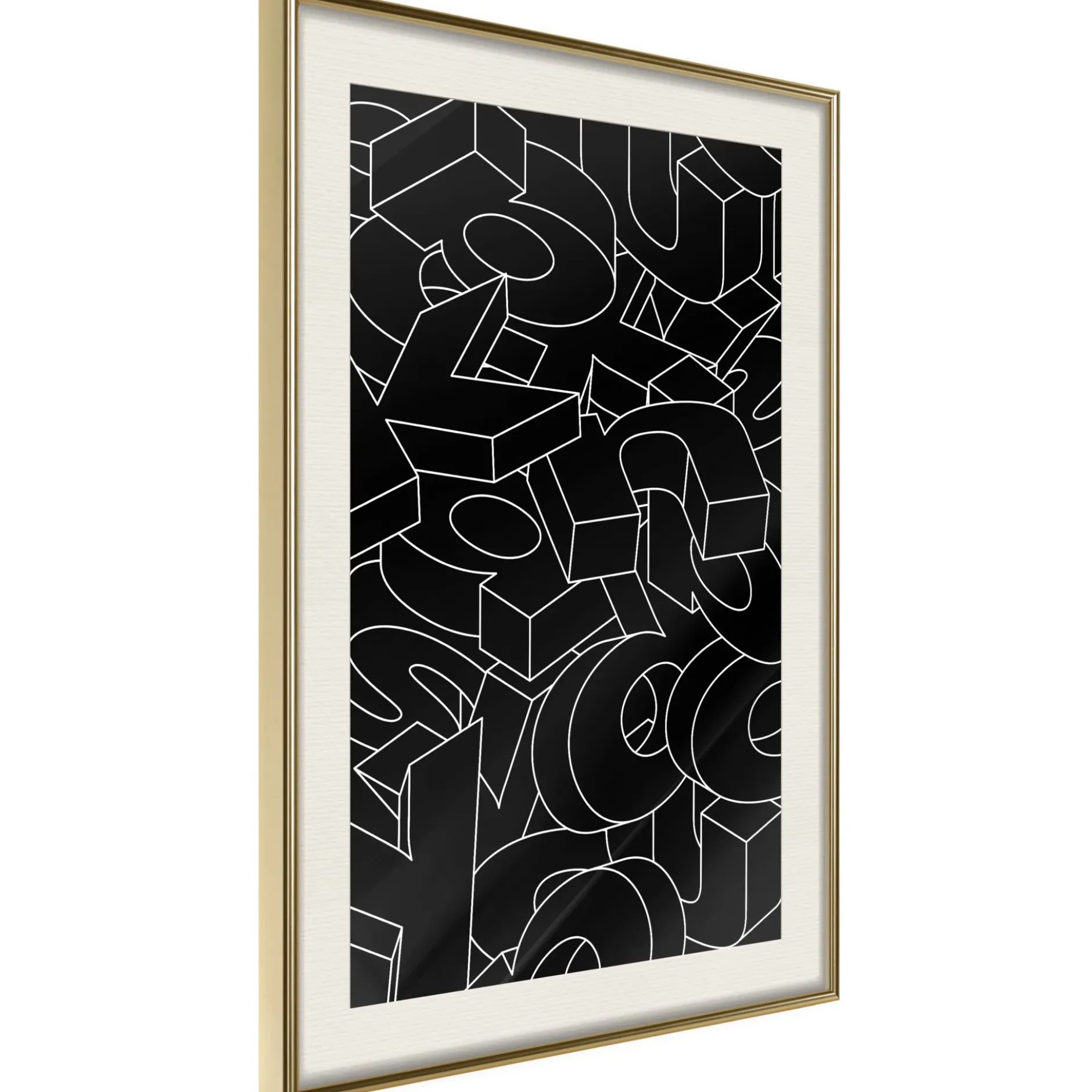 Poster 'Scattered Letters'