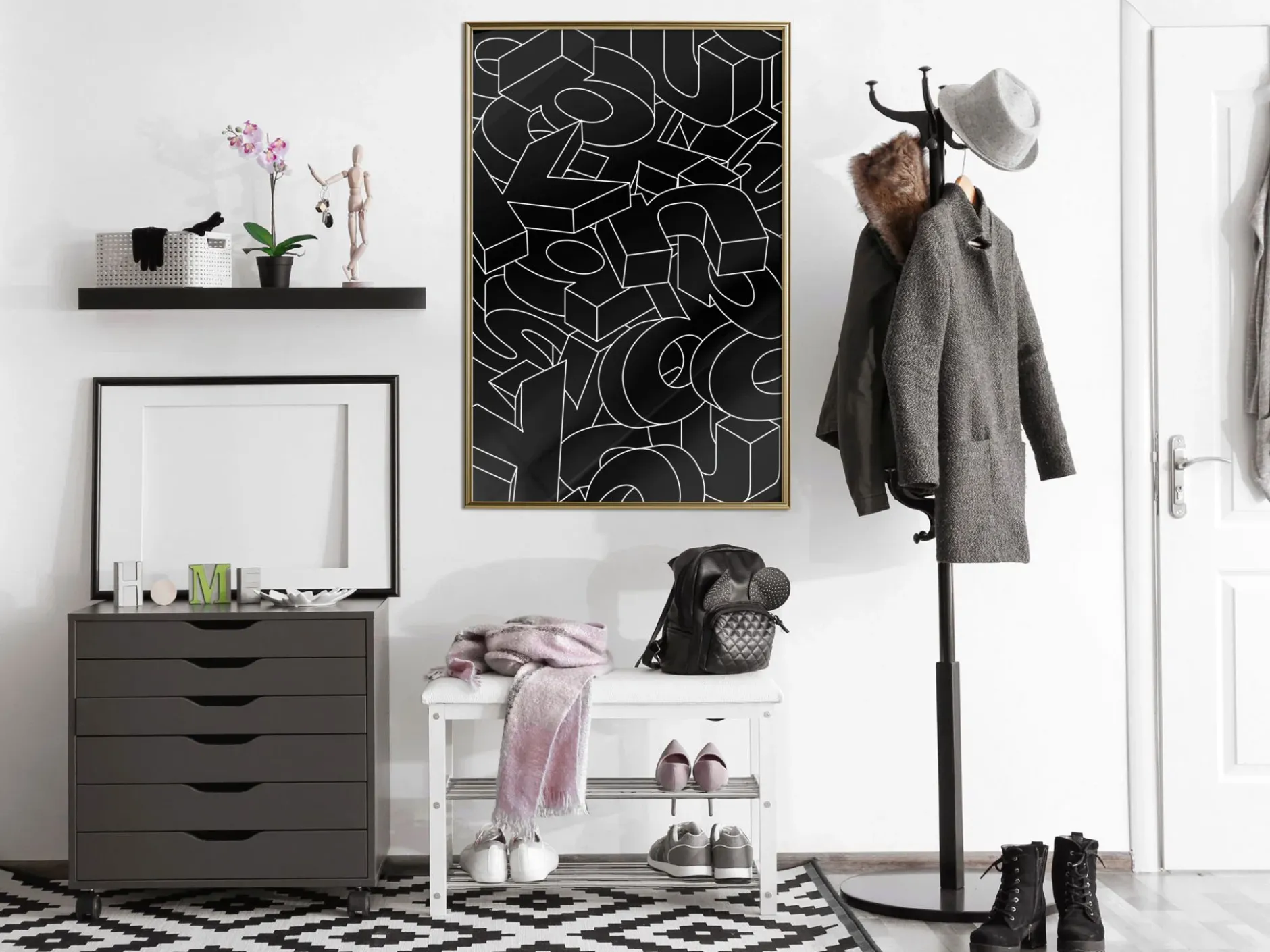 Poster 'Scattered Letters'