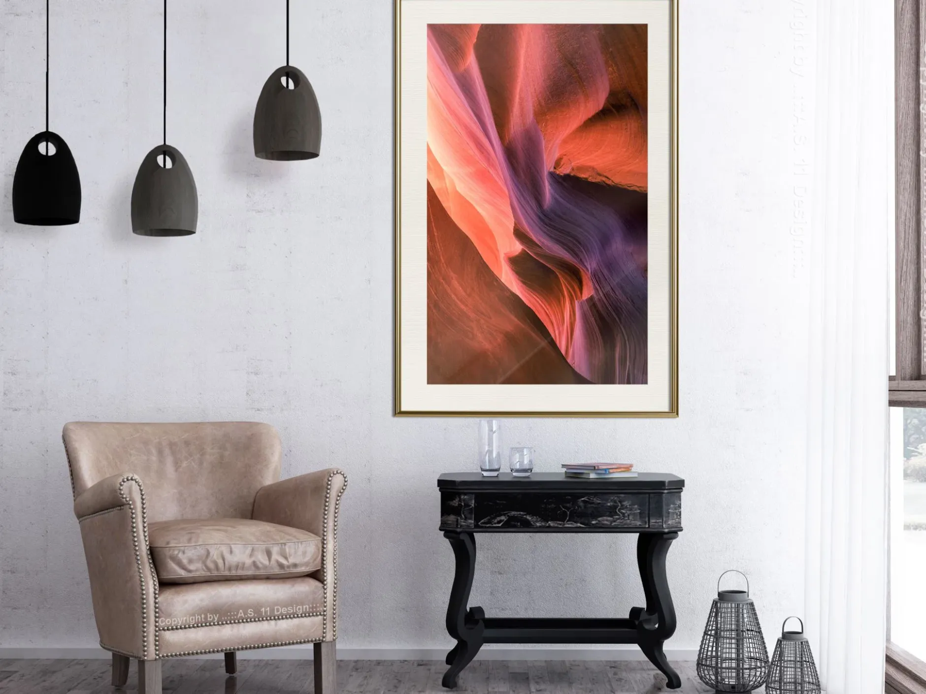 Poster 'Shades of Purple II'