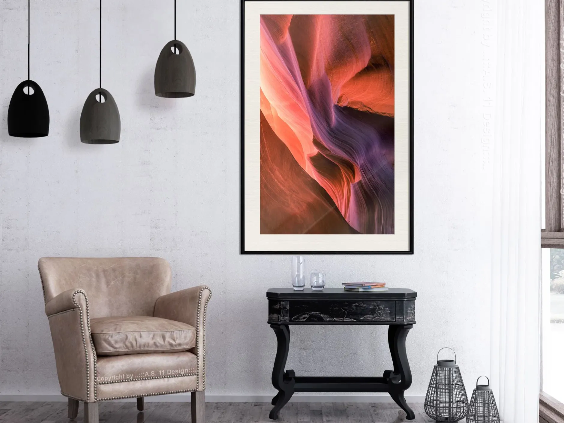 Poster 'Shades of Purple II'