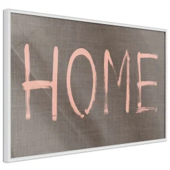 Poster 'Simply Home (Pink)'