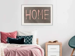 Poster 'Simply Home (Pink)'