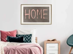 Poster 'Simply Home (Pink)'