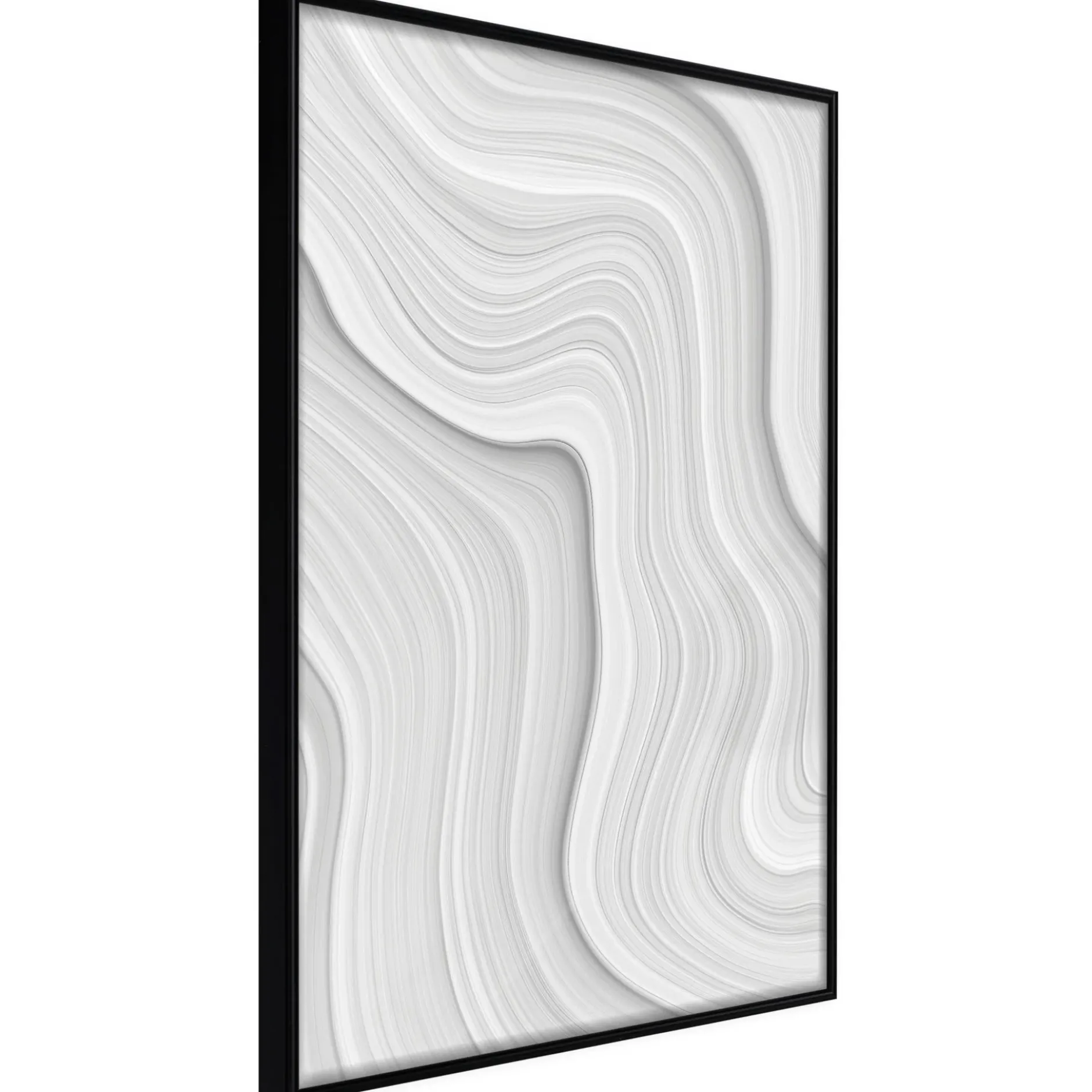 Poster 'Snow Contour Lines'