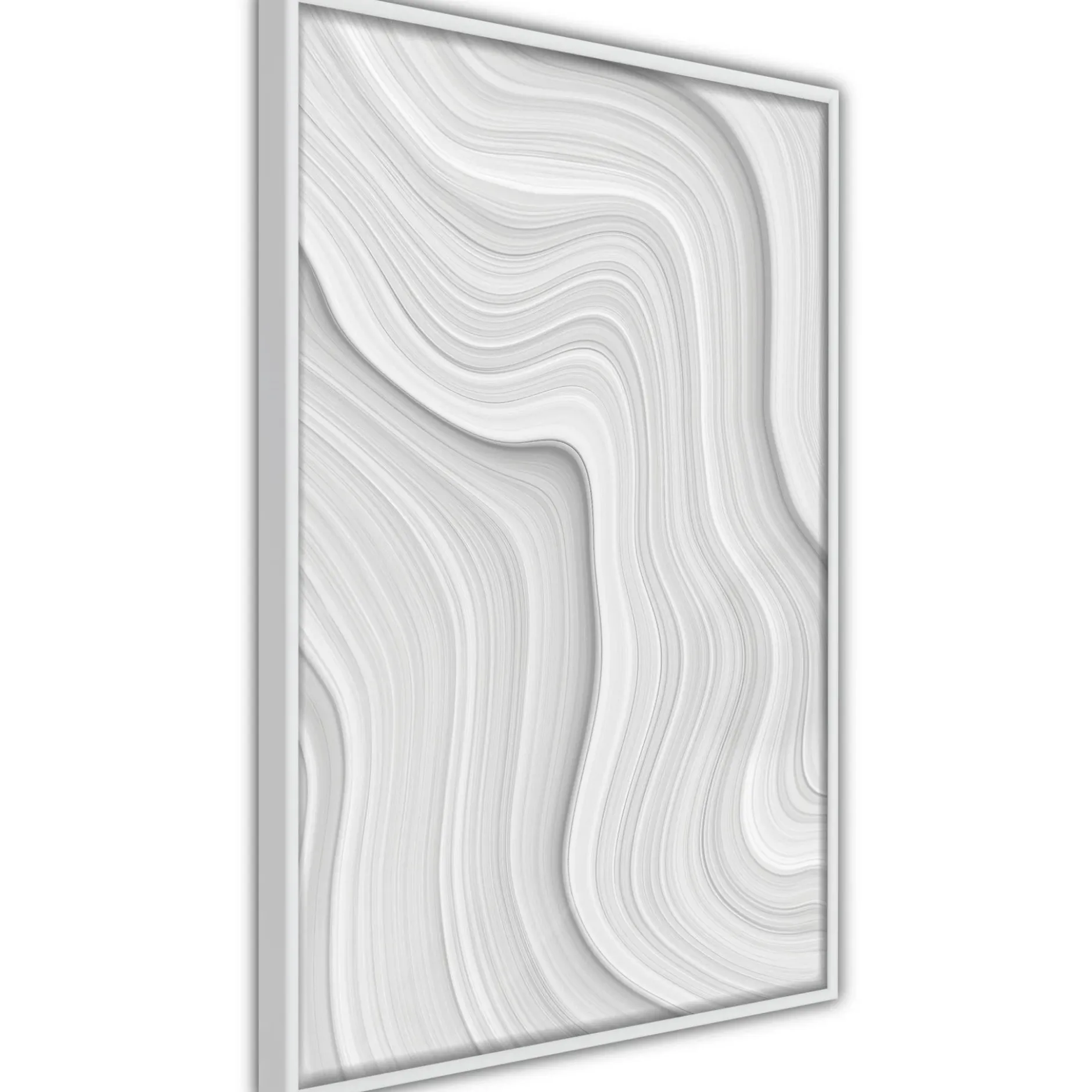 Poster 'Snow Contour Lines'