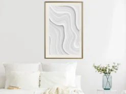 Poster 'Snow Contour Lines'