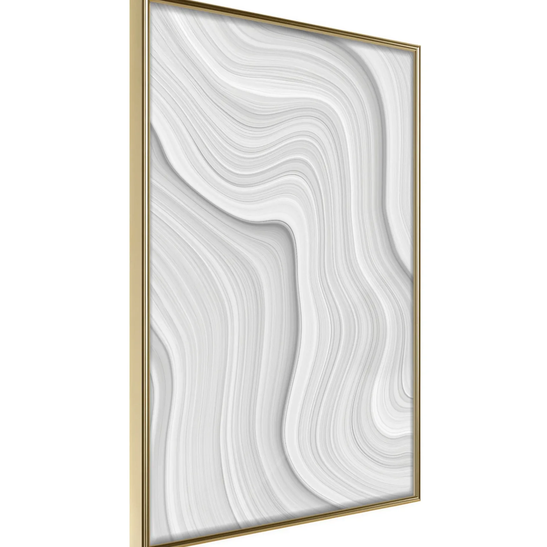 Poster 'Snow Contour Lines'