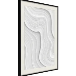 Poster 'Snow Contour Lines'