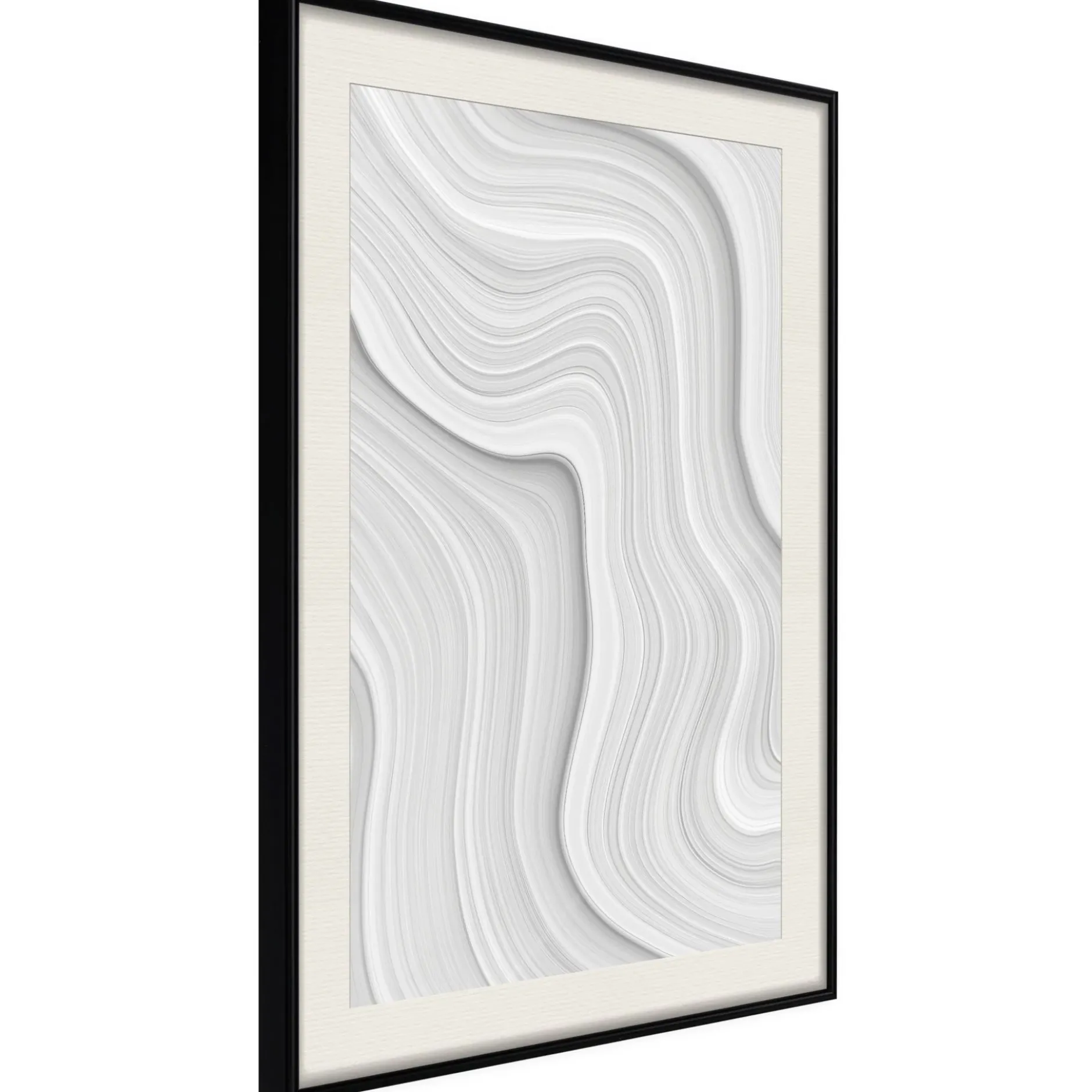 Poster 'Snow Contour Lines'