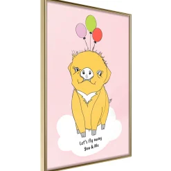 Poster 'Soaring Pig'