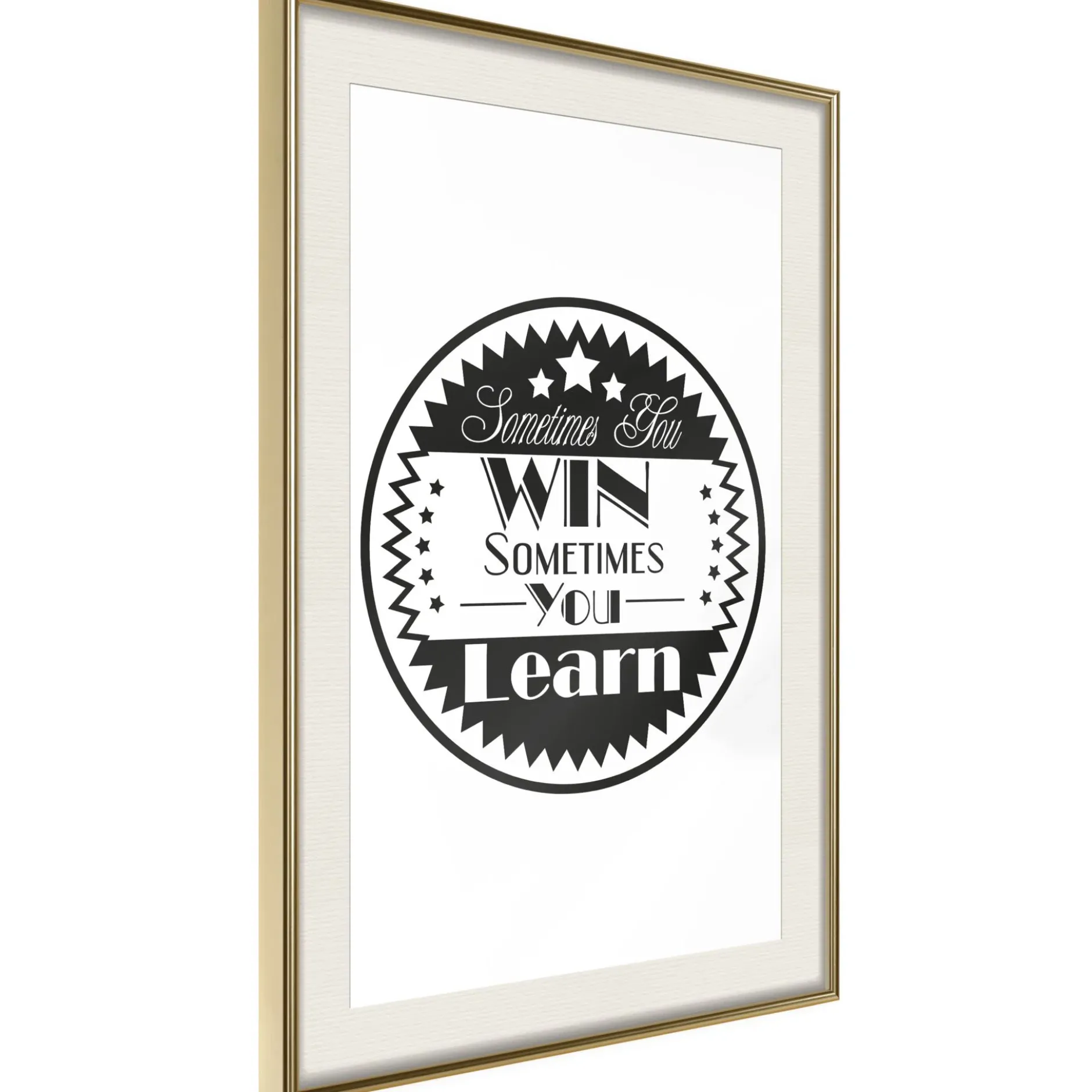 Poster 'Sometimes You Win Sometimes You Learn'