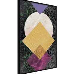 Poster 'Squares and Circle'