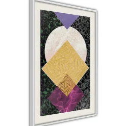 Poster 'Squares and Circle'