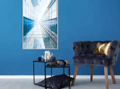 Poster 'Steel and Glass (Blue)'