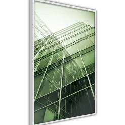 Poster 'Steel and Glass (Green)'