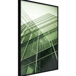 Poster 'Steel and Glass (Green)'