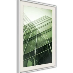 Poster 'Steel and Glass (Green)'