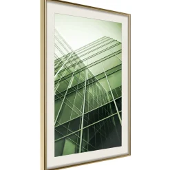 Poster 'Steel and Glass (Green)'