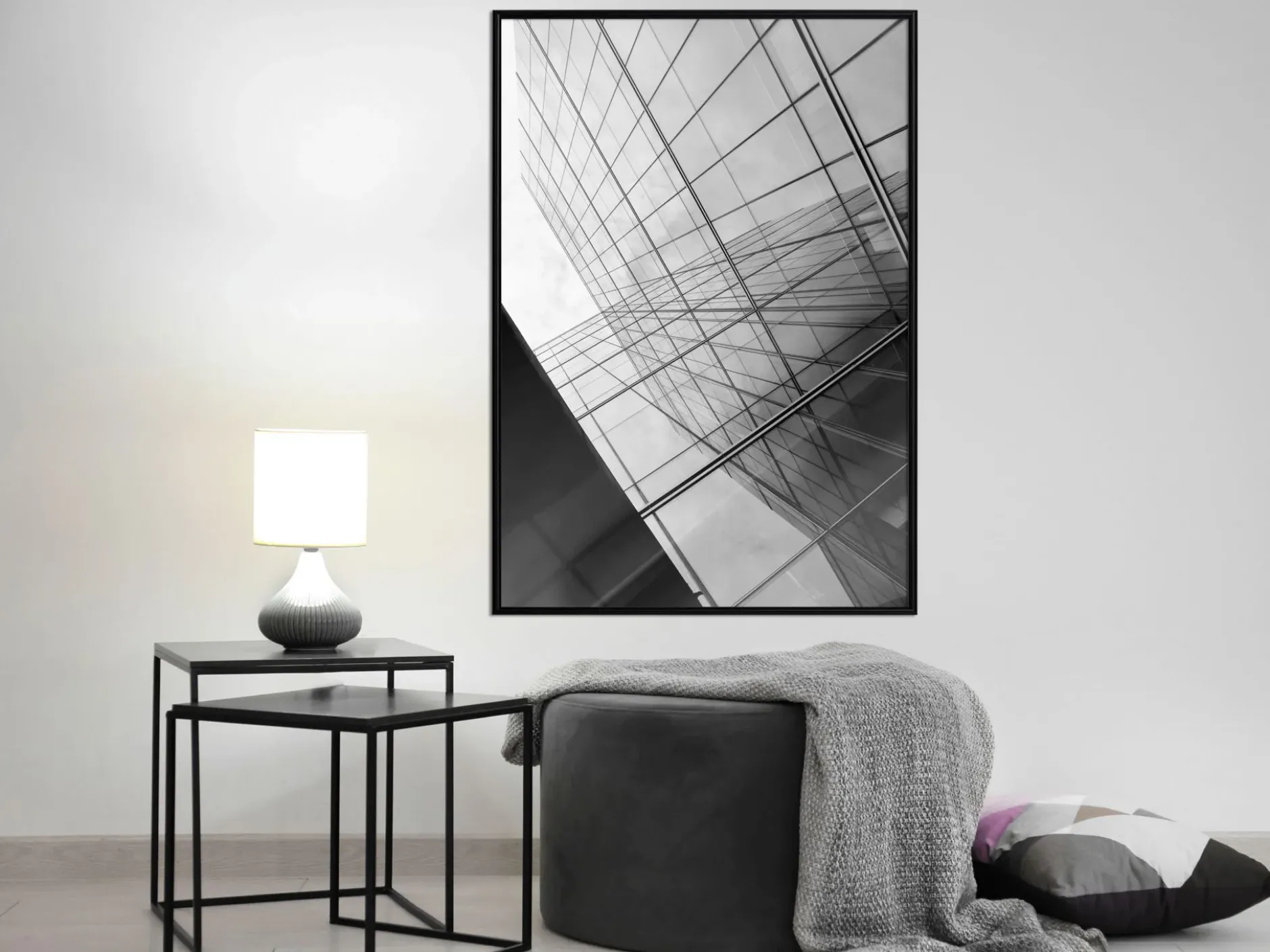 Poster 'Steel and Glass (Grey)'