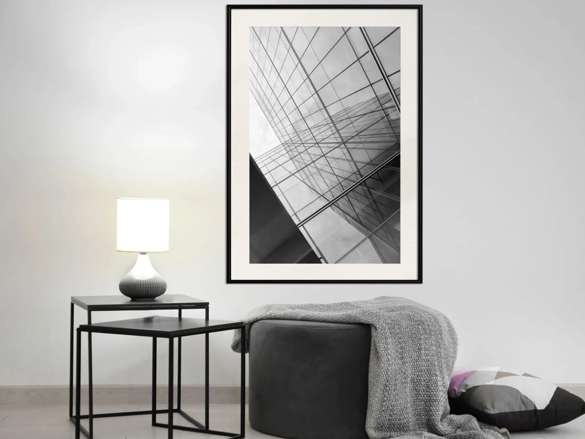 Poster 'Steel and Glass (Grey)'