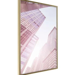 Poster 'Steel and Glass (Pink)'