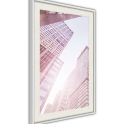 Poster 'Steel and Glass (Pink)'