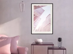 Poster 'Steel and Glass (Pink)'