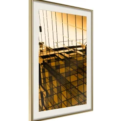 Poster 'Steel and Glass (Yellow)'