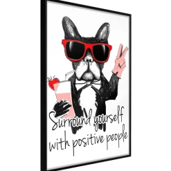 Poster 'Surround Yourself With Positive People'
