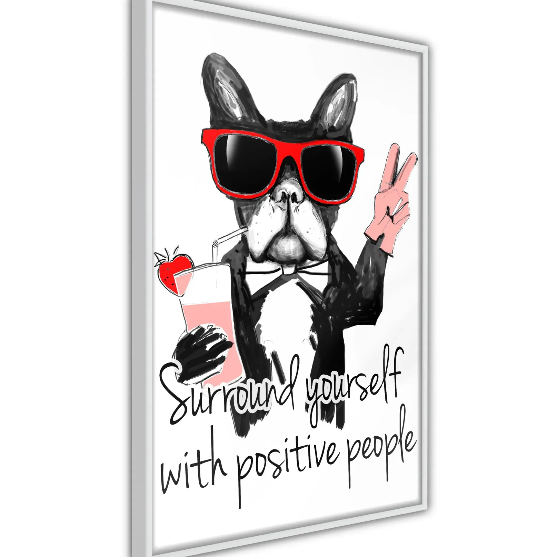 Poster 'Surround Yourself With Positive People'