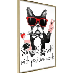 Poster 'Surround Yourself With Positive People'