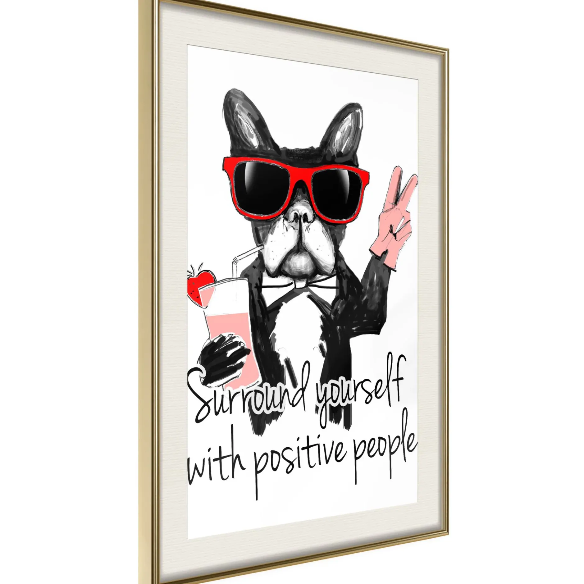 Poster 'Surround Yourself With Positive People'