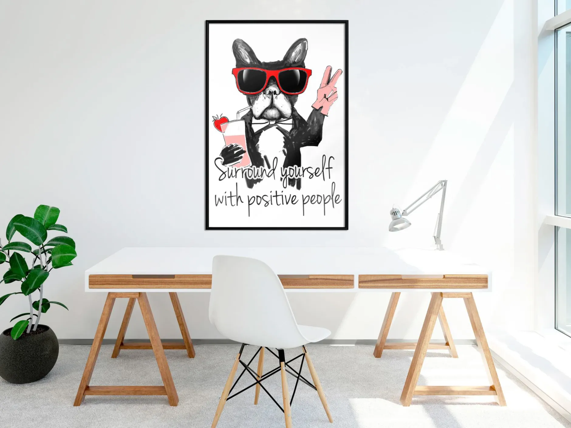 Poster 'Surround Yourself With Positive People'