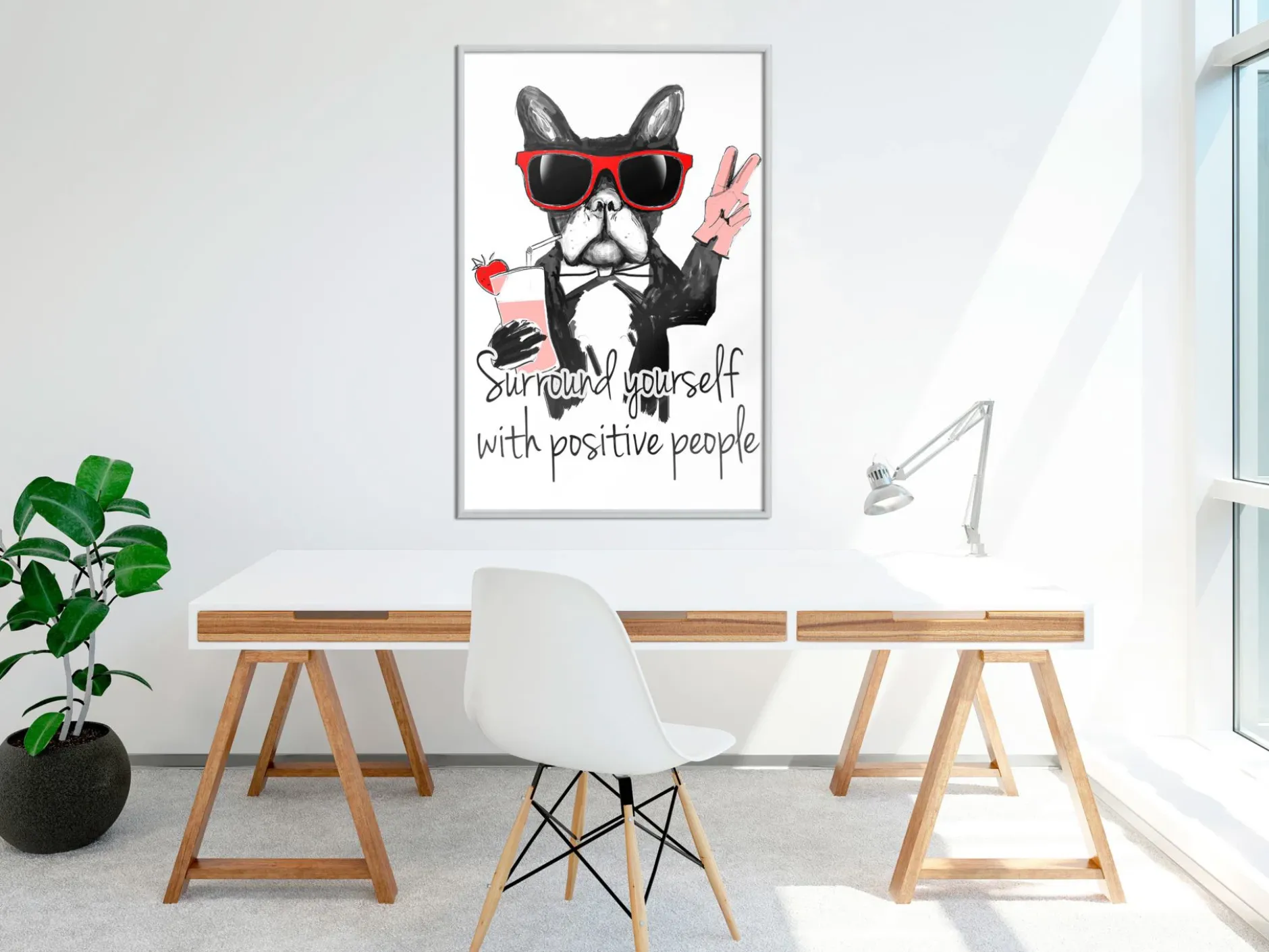 Poster 'Surround Yourself With Positive People'