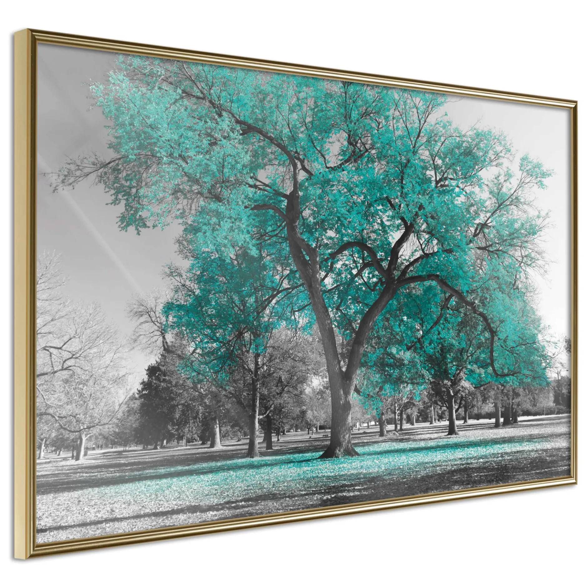 Poster 'Teal Tree'