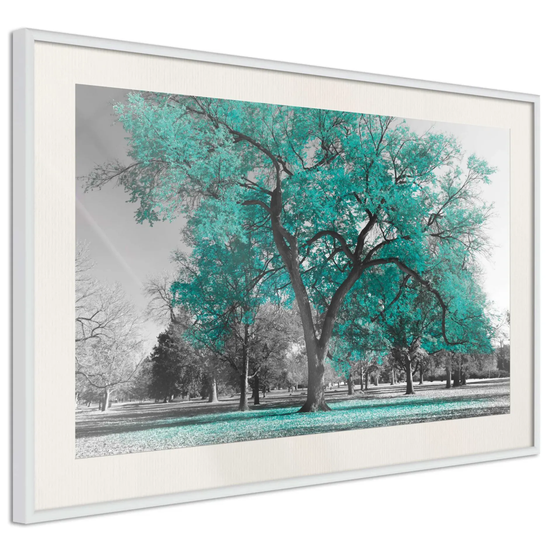 Poster 'Teal Tree'