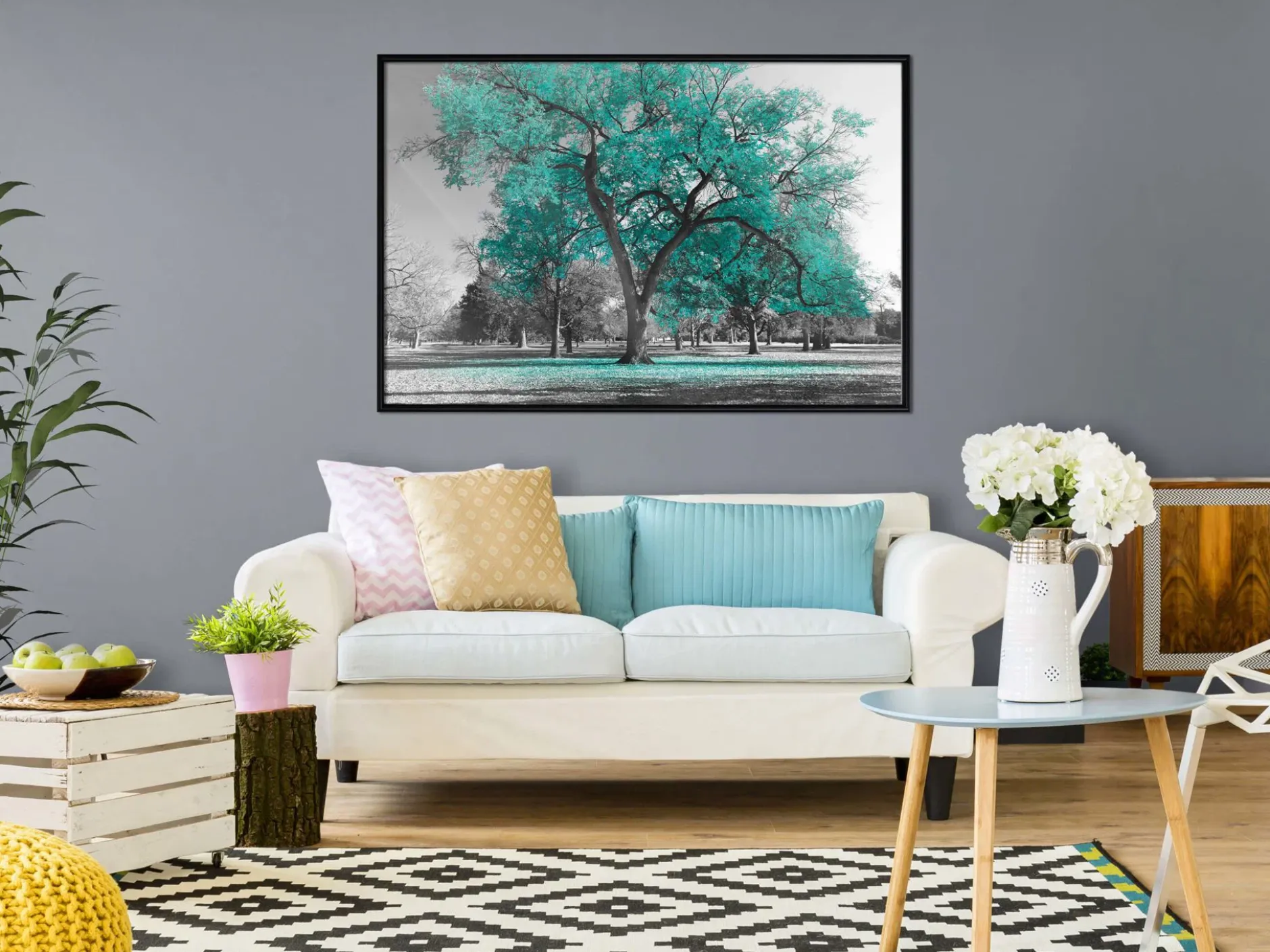Poster 'Teal Tree'