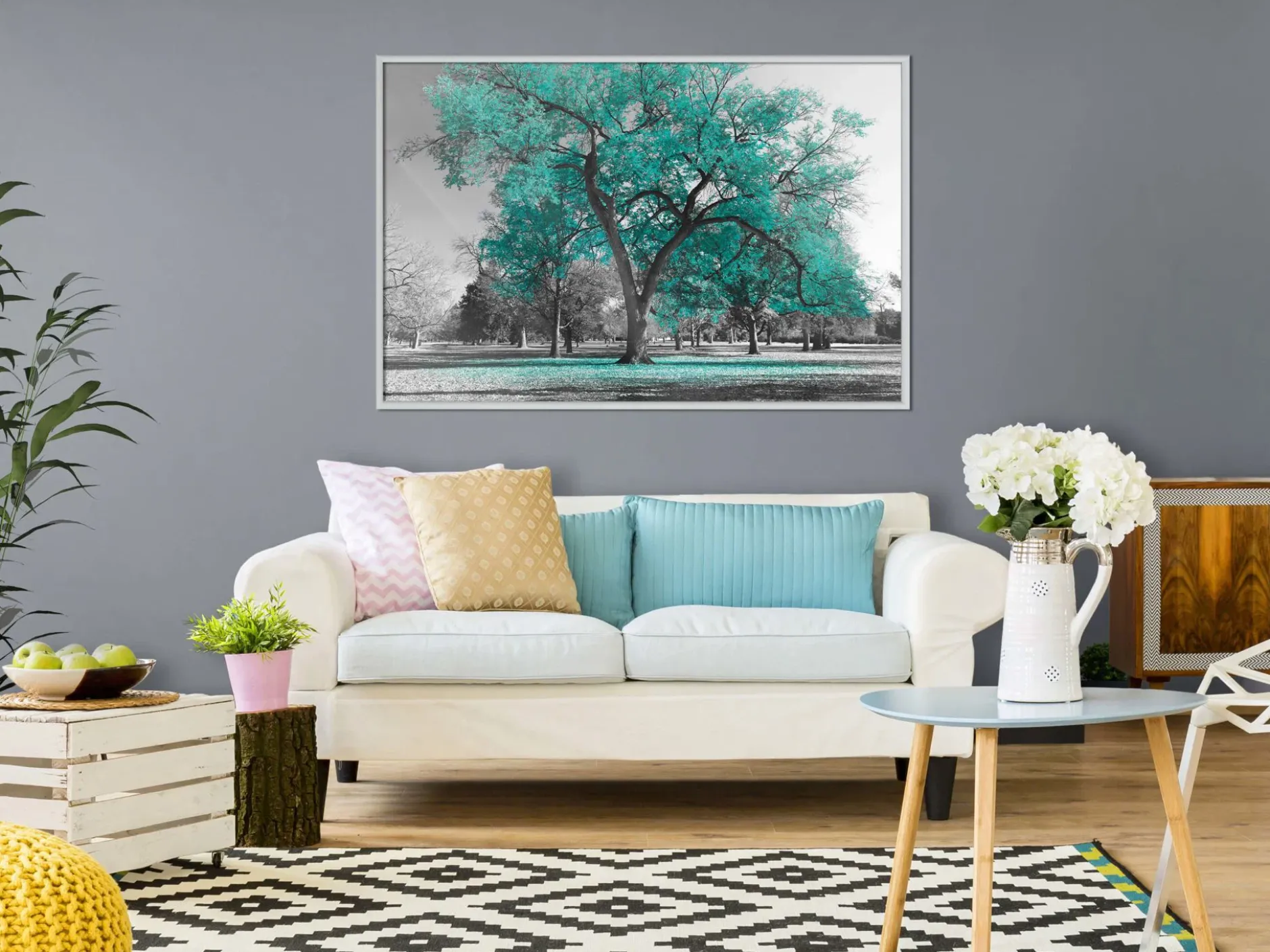 Poster 'Teal Tree'