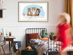 Poster 'Teddy Bears on the Beach'