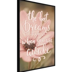 Poster 'The Best Dreams Happen When You Are Awake'