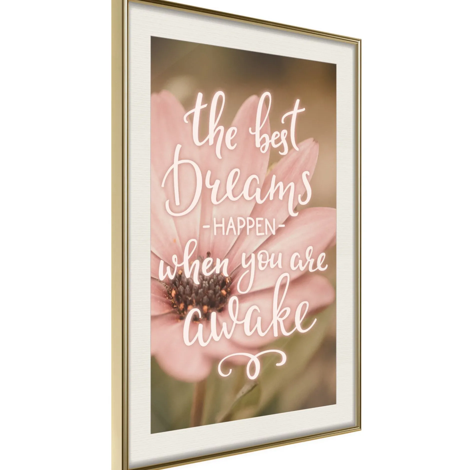 Poster 'The Best Dreams Happen When You Are Awake'