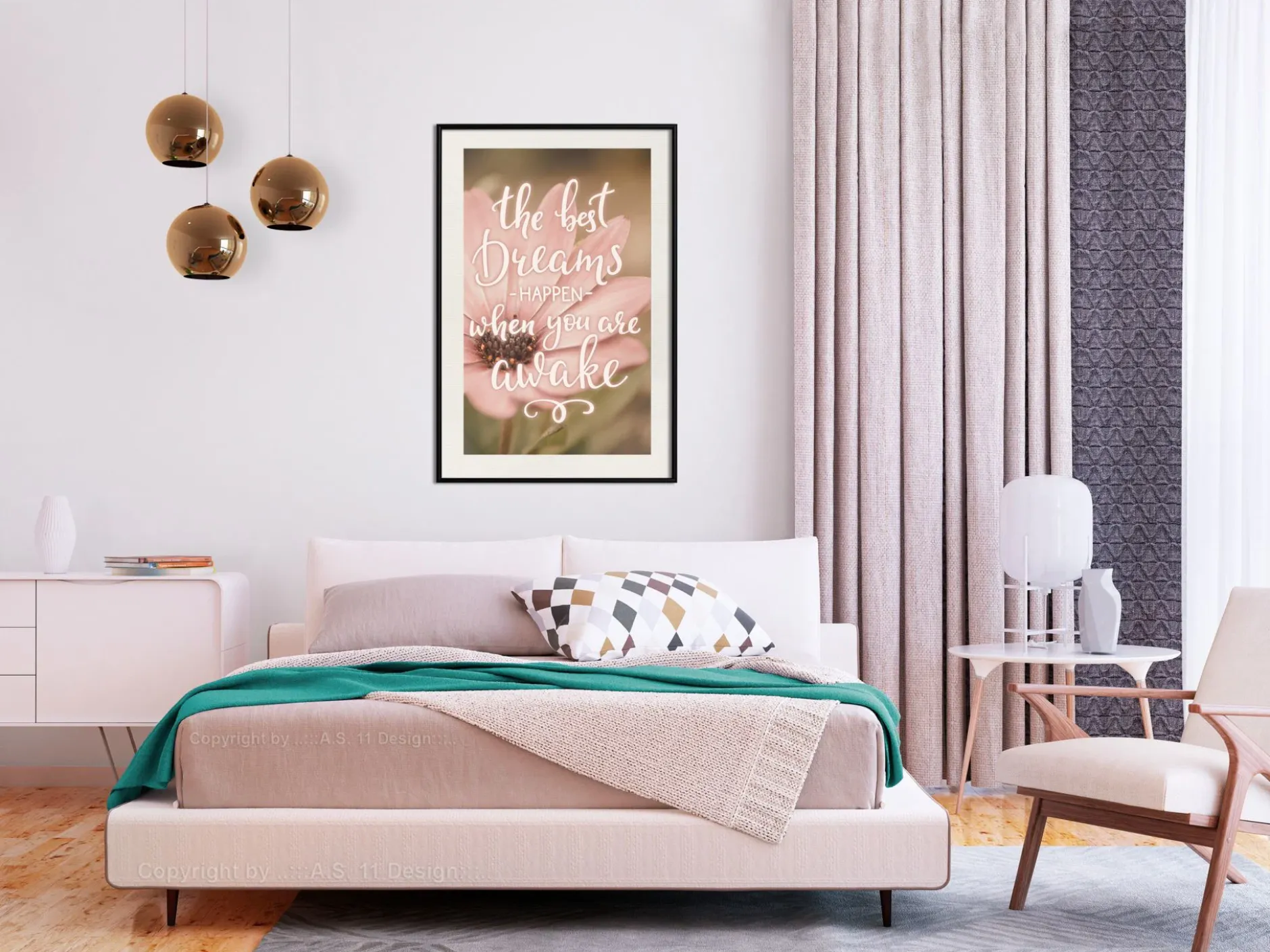 Poster 'The Best Dreams Happen When You Are Awake'