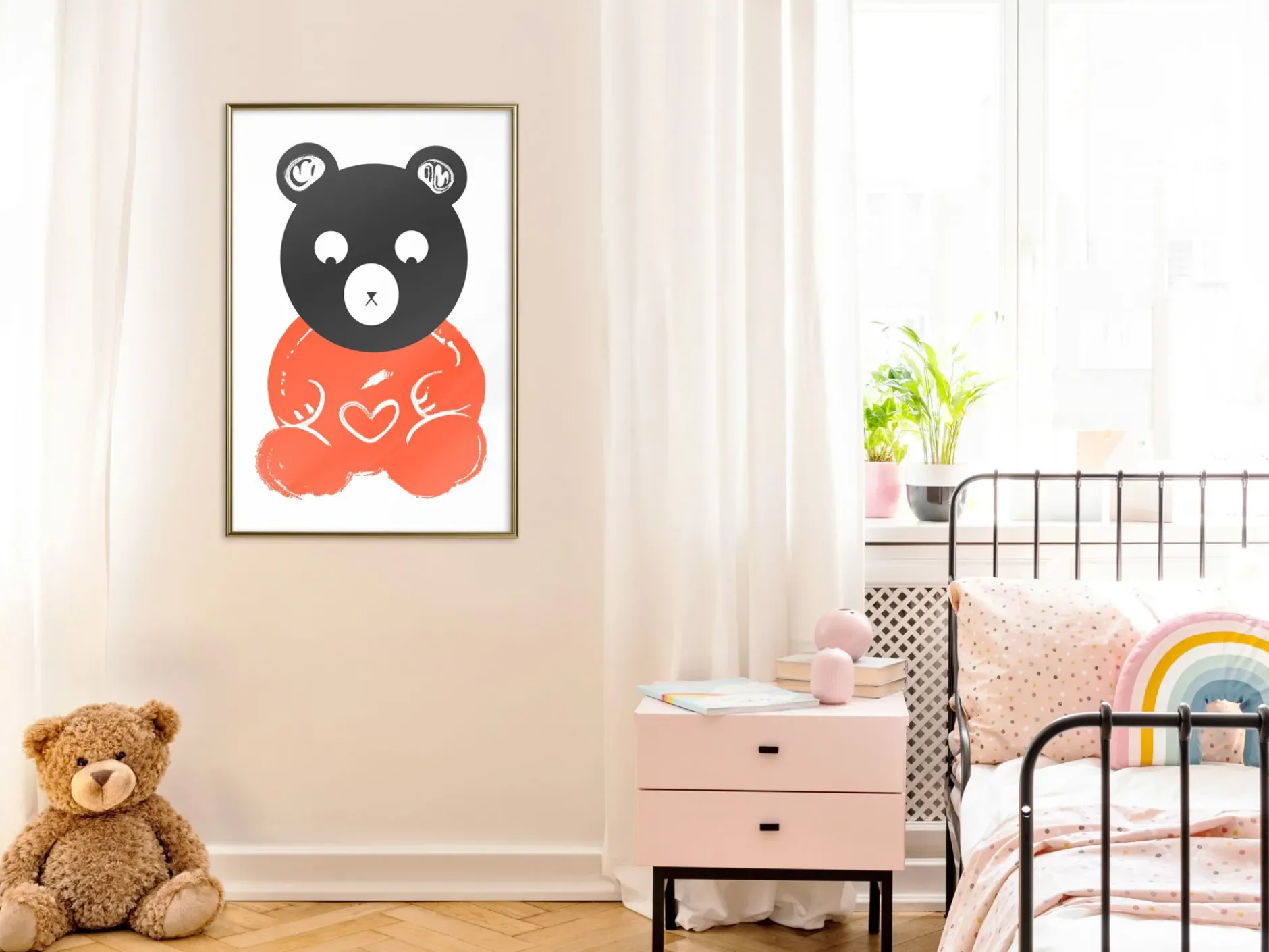 Poster 'Thoughtful Bear'
