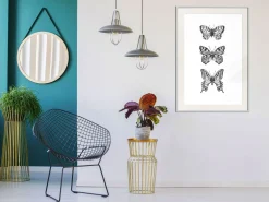 Poster 'Three Butterflies'